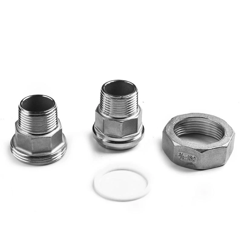 Stainless Steel 201 304 316 Malleable Pipe Fittings Male Femalethreaded Union